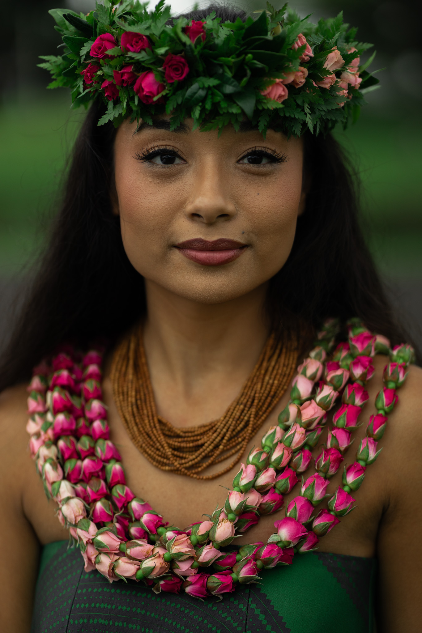 Miss Aloha Hula 2026 portrait at Merrie Monarch, Hilo Hawaii